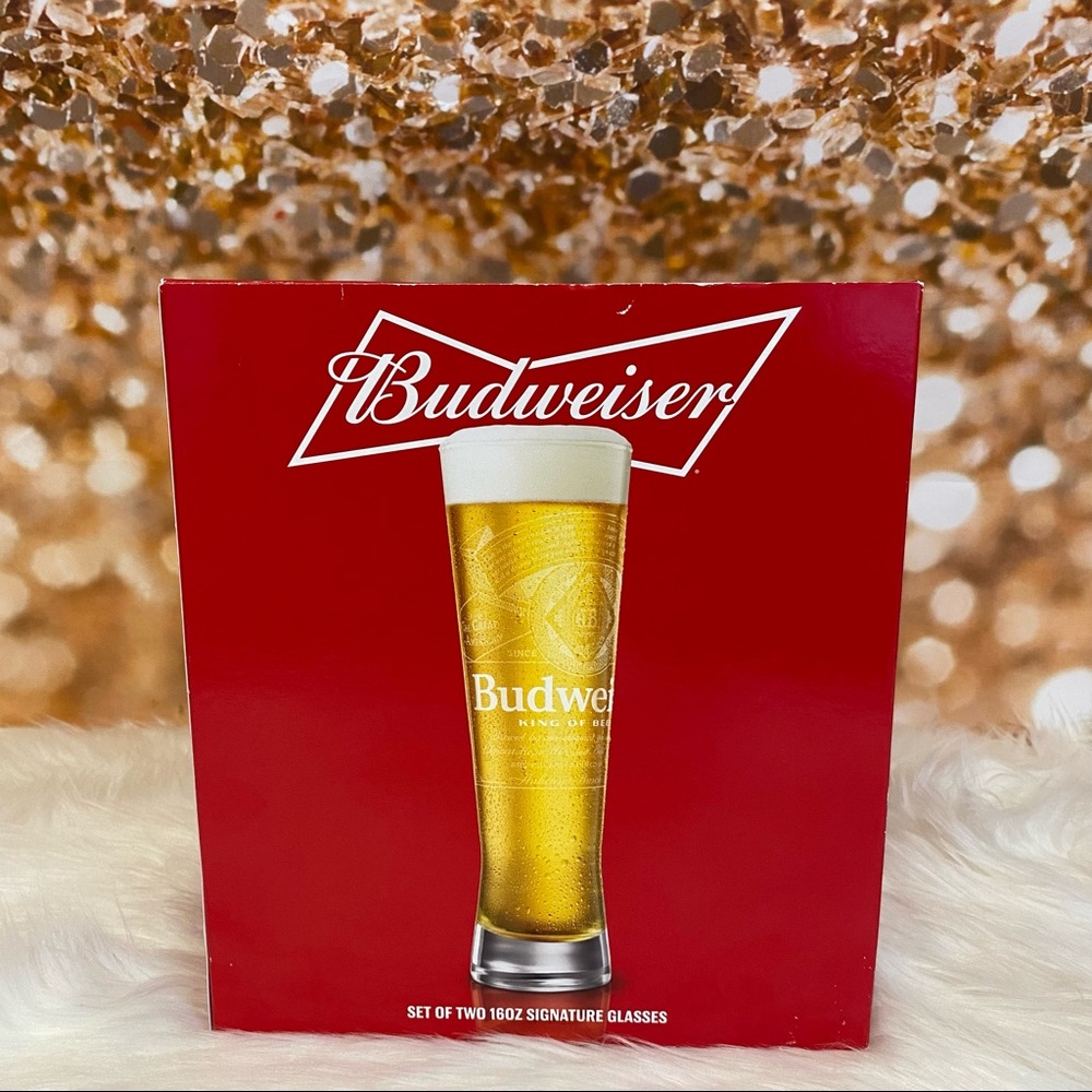 Budweiser Clear Signature Glassware 2 Piece Set - Picture 7 of 7